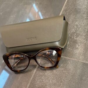 Loewe Brown Women's prescription glasses with non-prescription lenses
